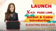 LAUNCH X431 PAD Ⅸ LINK（パッドナインリンク）ケーブル＆ソケット 説明動画